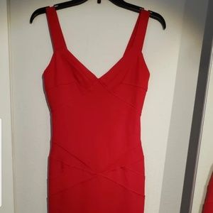 Authentic Diane Von Furstenberg red bandage dress
